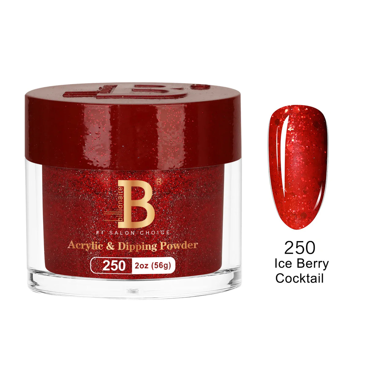 Billionaire Imperial Acrylic & Dipping Powder 250 Ice Berry Cocktail 2 oz jar