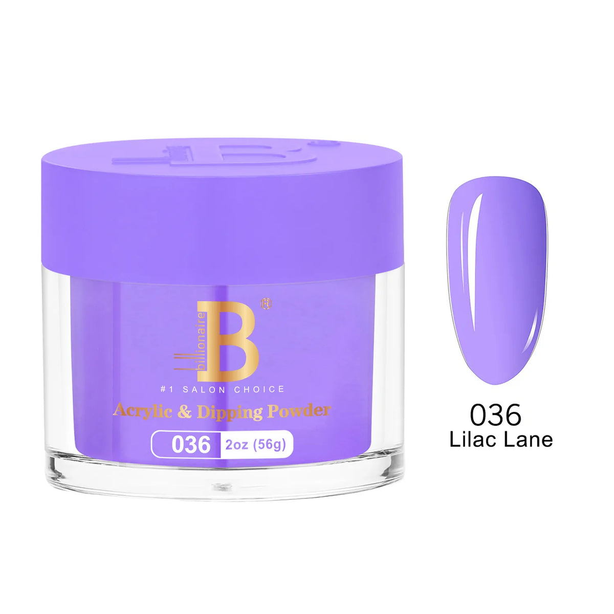 Billionaire Imperial Acrylic & Dipping Powder 036 Lilac Lane 2 oz jar
