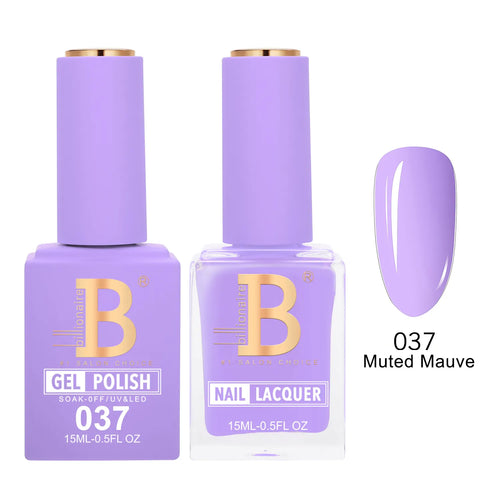 Billionaire Imperial 037 Muted Mauve - Duo Gel Polish & Lacquer