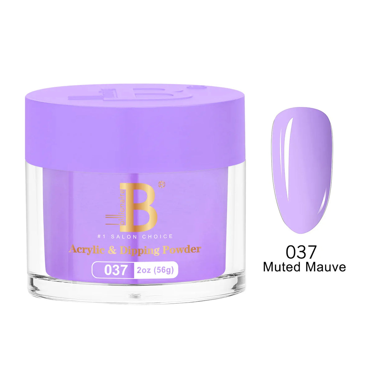 Billionaire Imperial Acrylic & Dipping Powder 037 Muted Mauve 2 oz jar