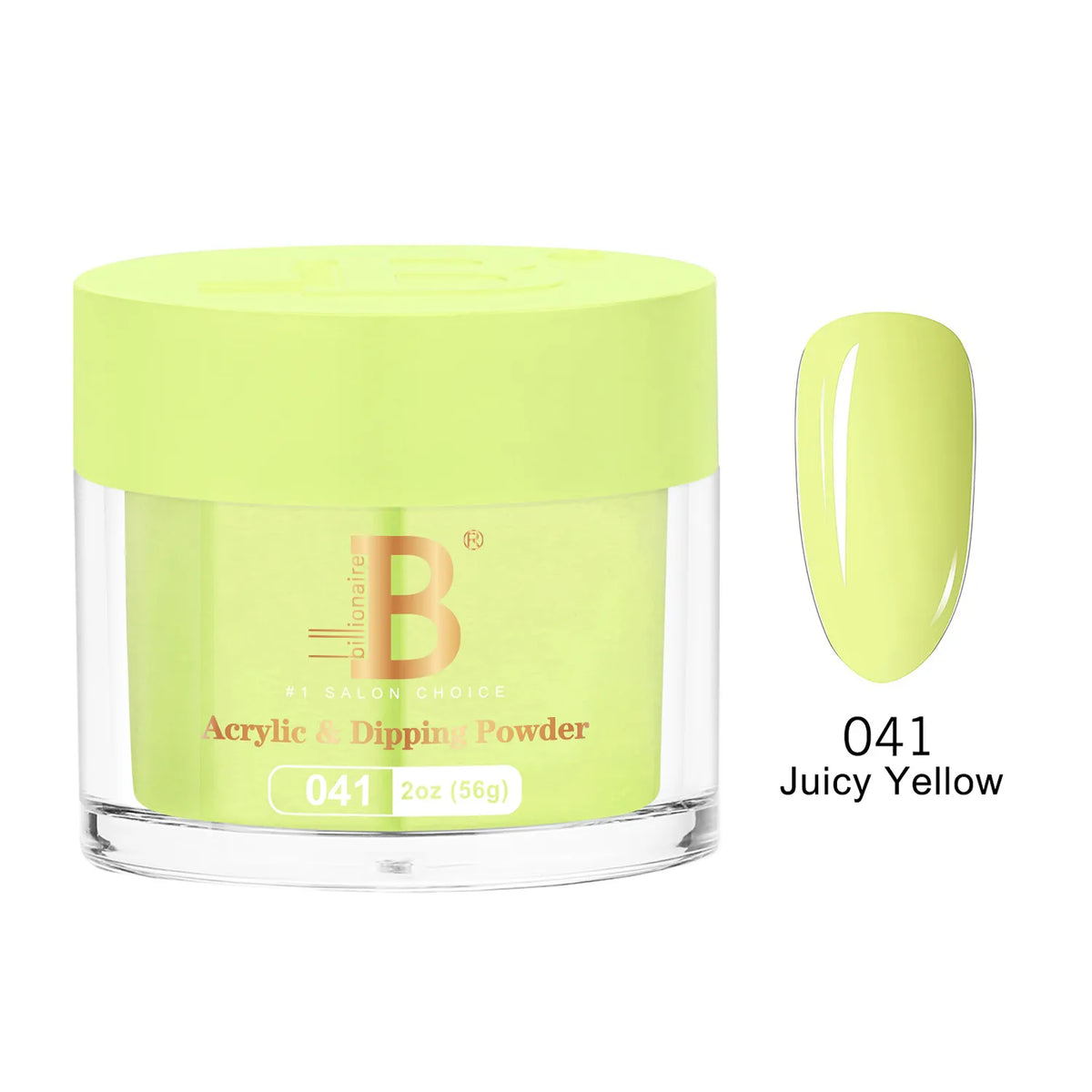 Billionaire Imperial Acrylic & Dipping Powder 041 Juicy Yellow 2 oz jar
