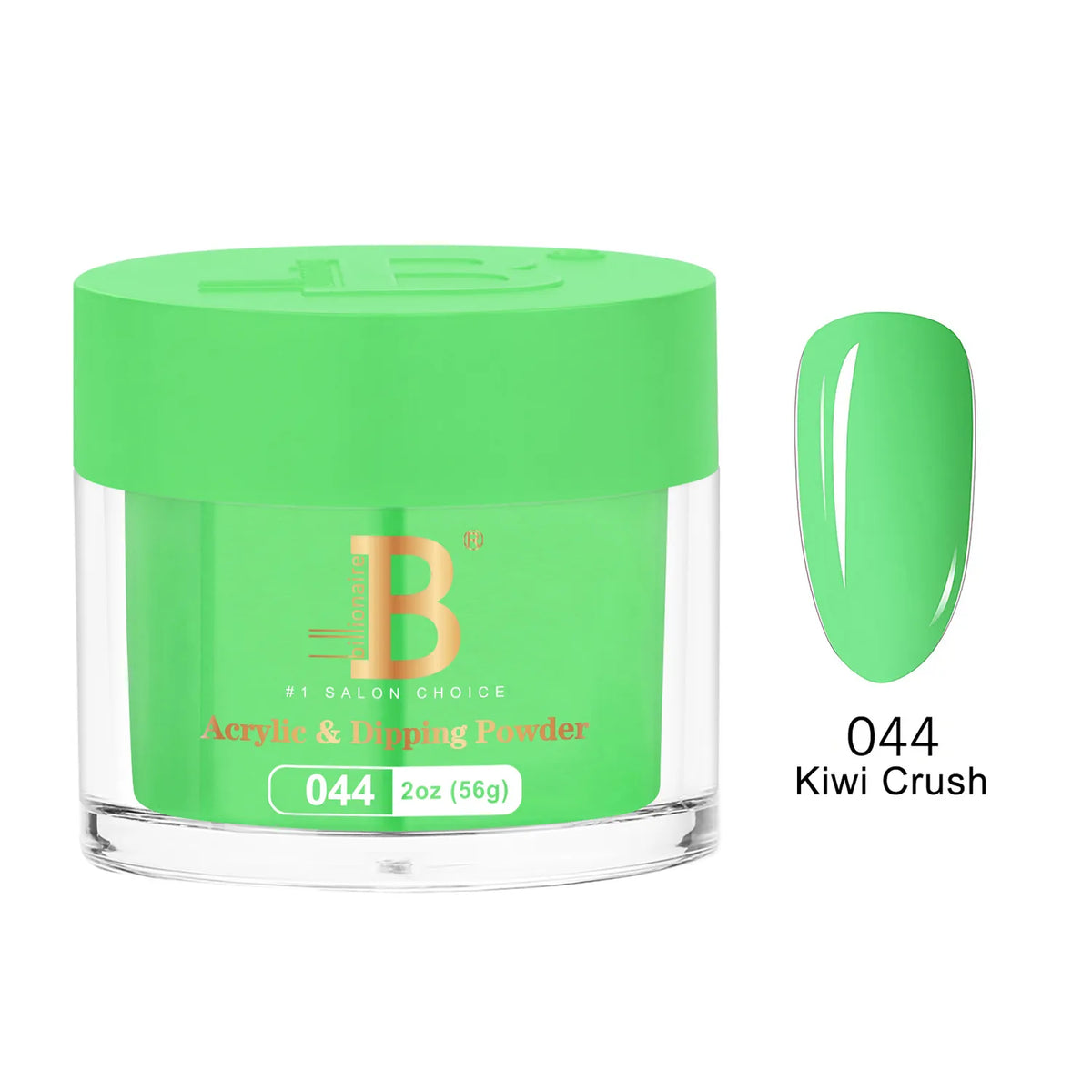 Billionaire Imperial Acrylic & Dipping Powder 044 Kiwi Crush 2 oz jar