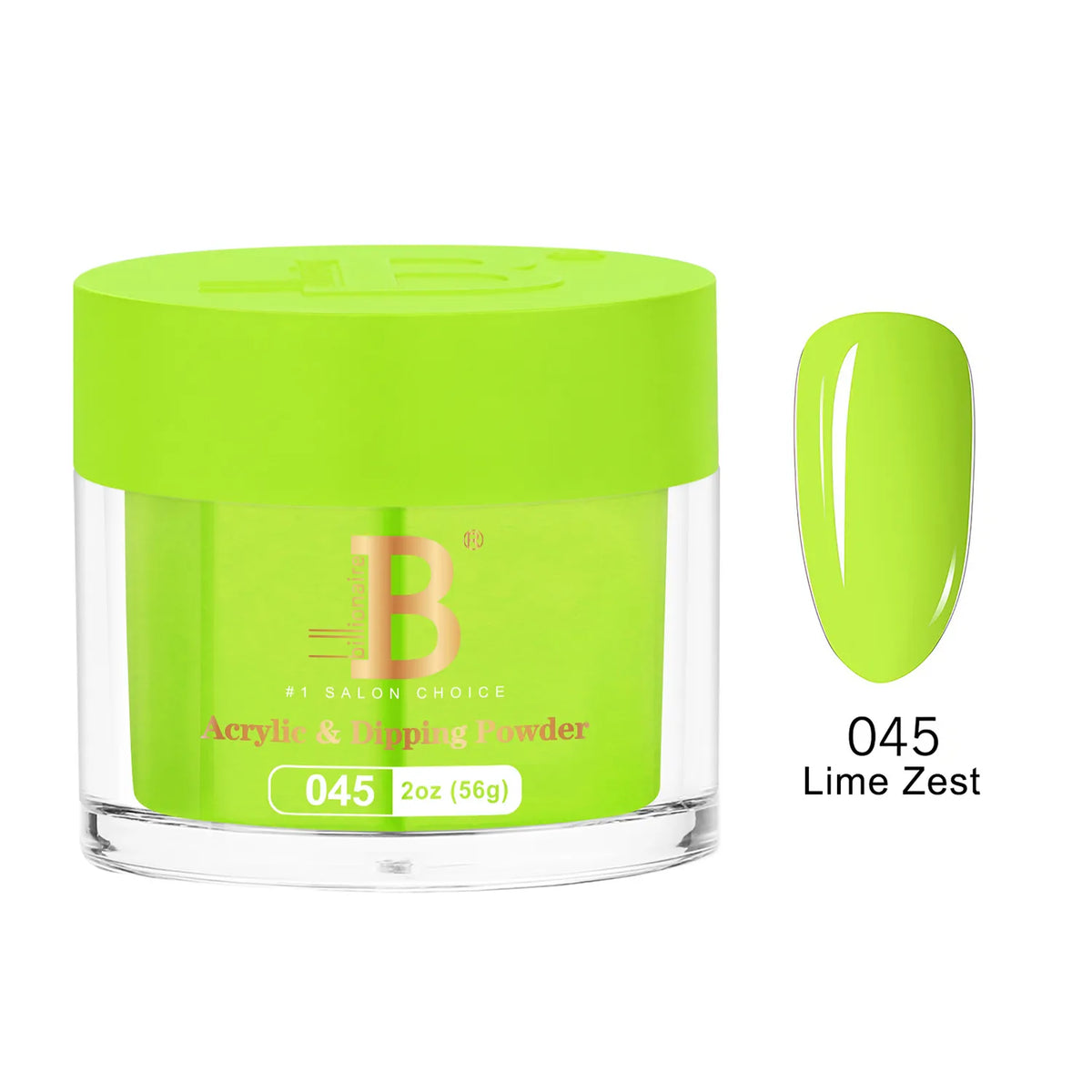 Billionaire Imperial Acrylic & Dipping Powder 045 Lime Zest 2 oz jar