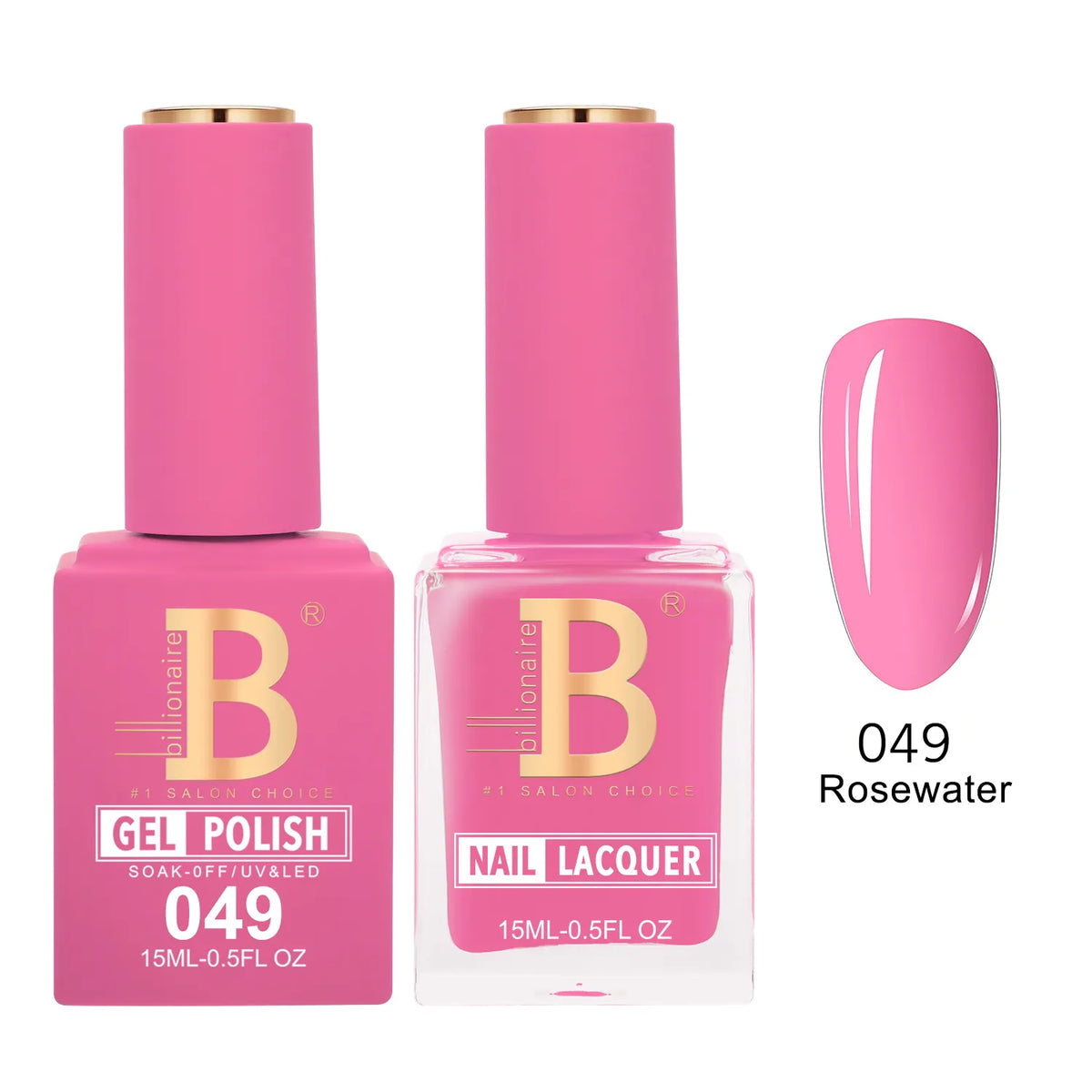Billionaire Imperial 049 Rosewater - Duo Gel Polish & Lacquer
