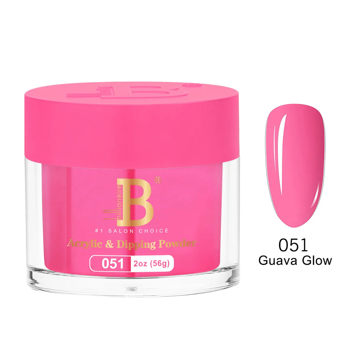 Billionaire Imperial Acrylic & Dipping Powder 051 Guava Glow 2 oz jar