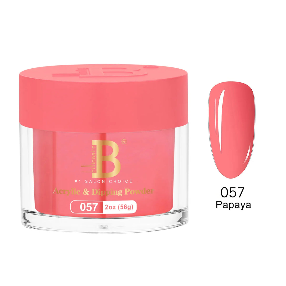 Billionaire Imperial Acrylic & Dipping Powder 057 Papaya 2 oz jar