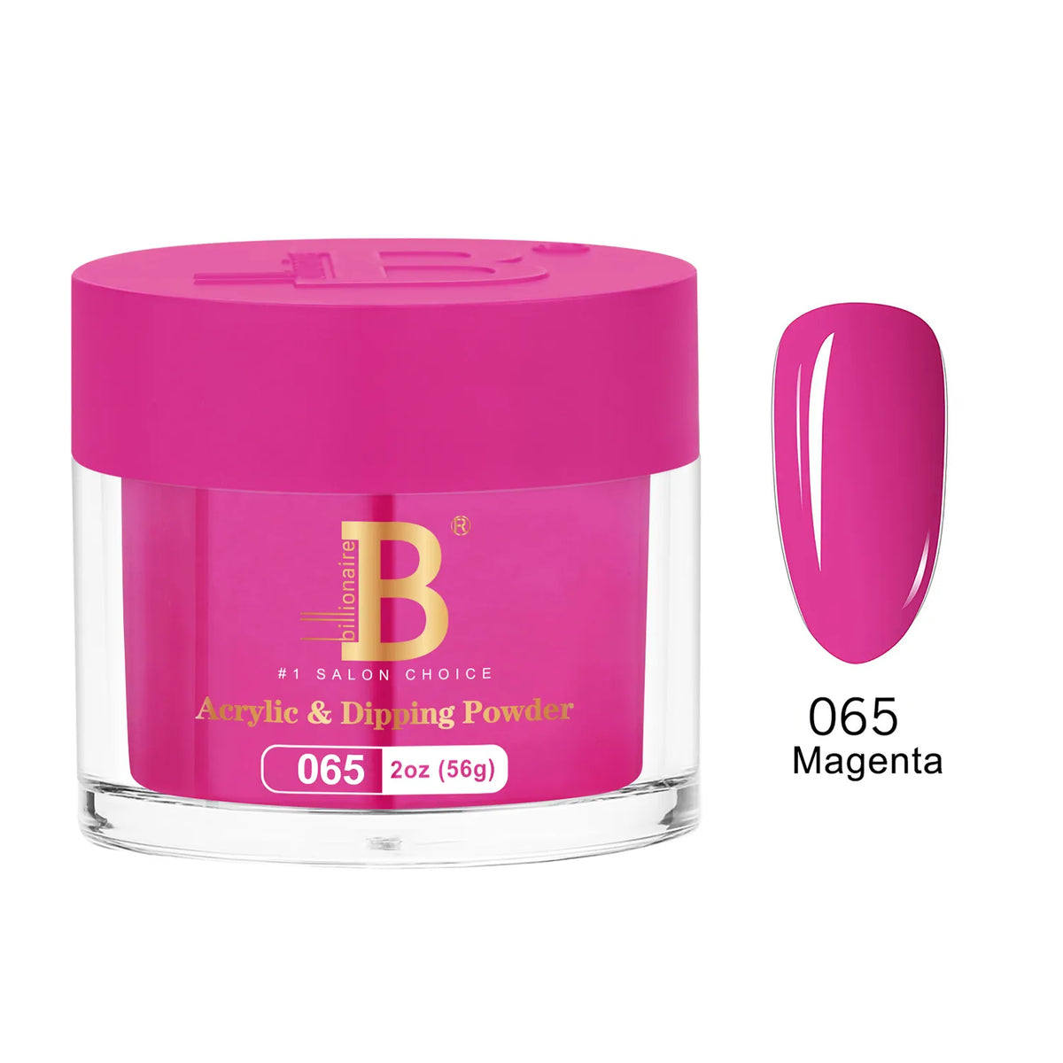 Billionaire Imperial Acrylic & Dipping Powder 065 Magenta 2 oz jar
