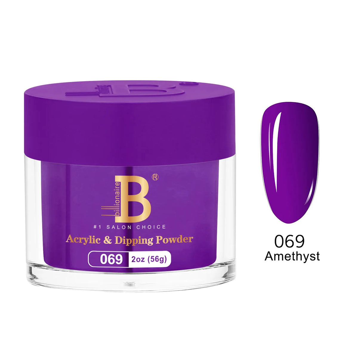 Billionaire Imperial Acrylic & Dipping Powder 069 Amethyst 2 oz jar