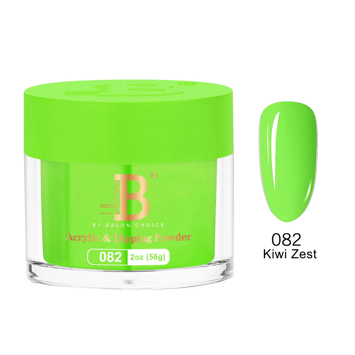 Billionaire Imperial Acrylic & Dipping Powder 082 Kiwi Zest 2 oz jar