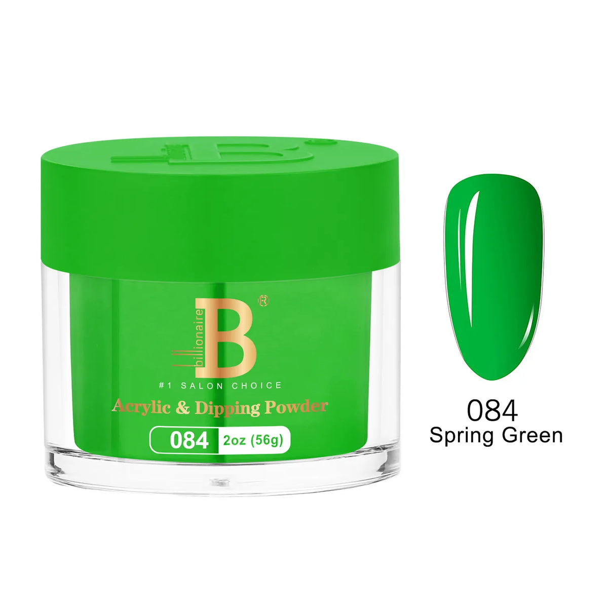 Billionaire Imperial Acrylic & Dipping Powder 084 Spring Green 2 oz jar