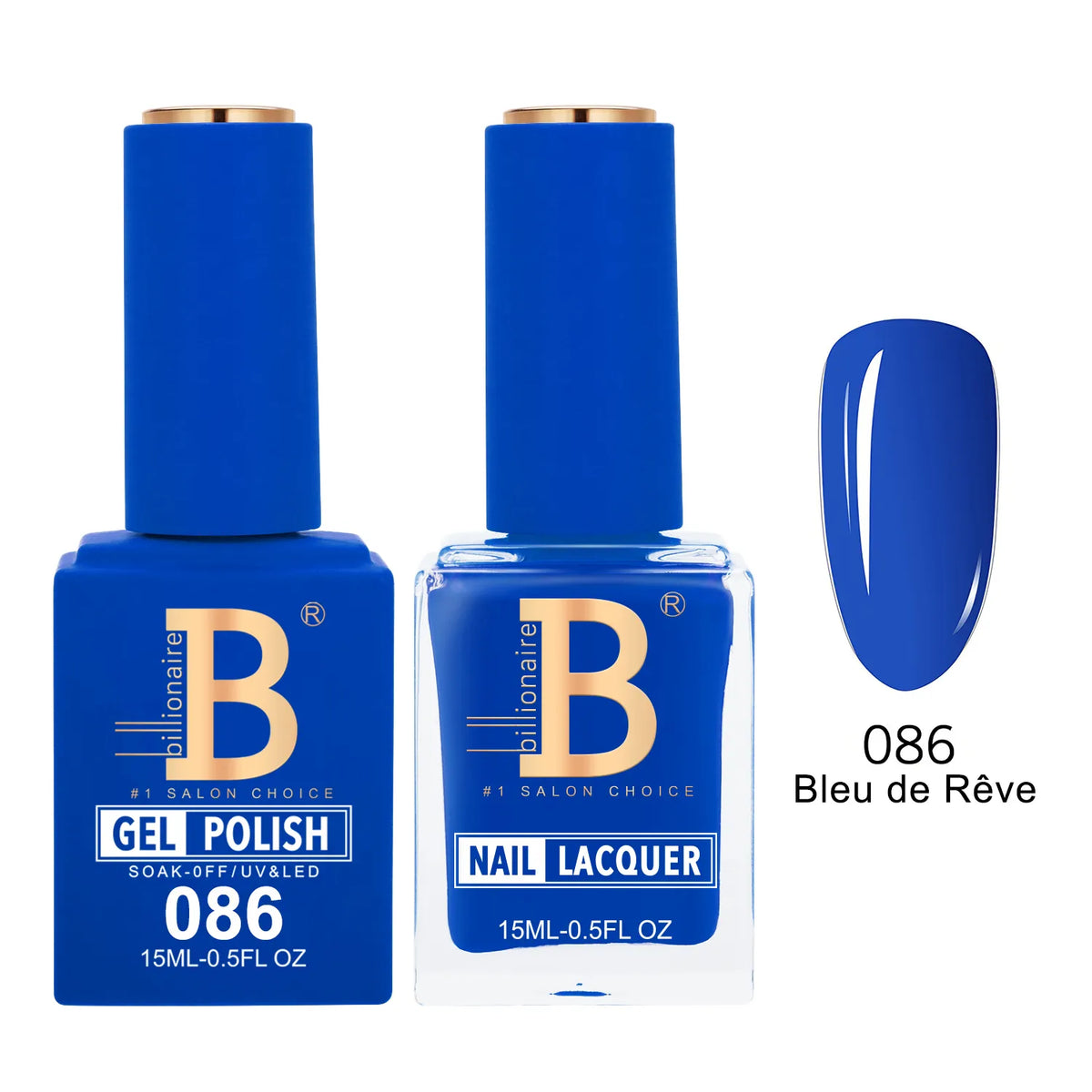 Billionaire Imperial 086 Bleu de Reve - Duo Gel Polish & Lacquer