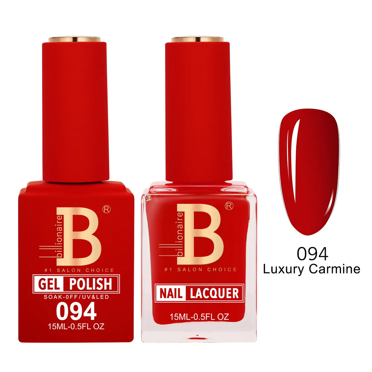 Billionaire Imperial 094 Luxury Carmine - Duo Gel Polish & Lacquer