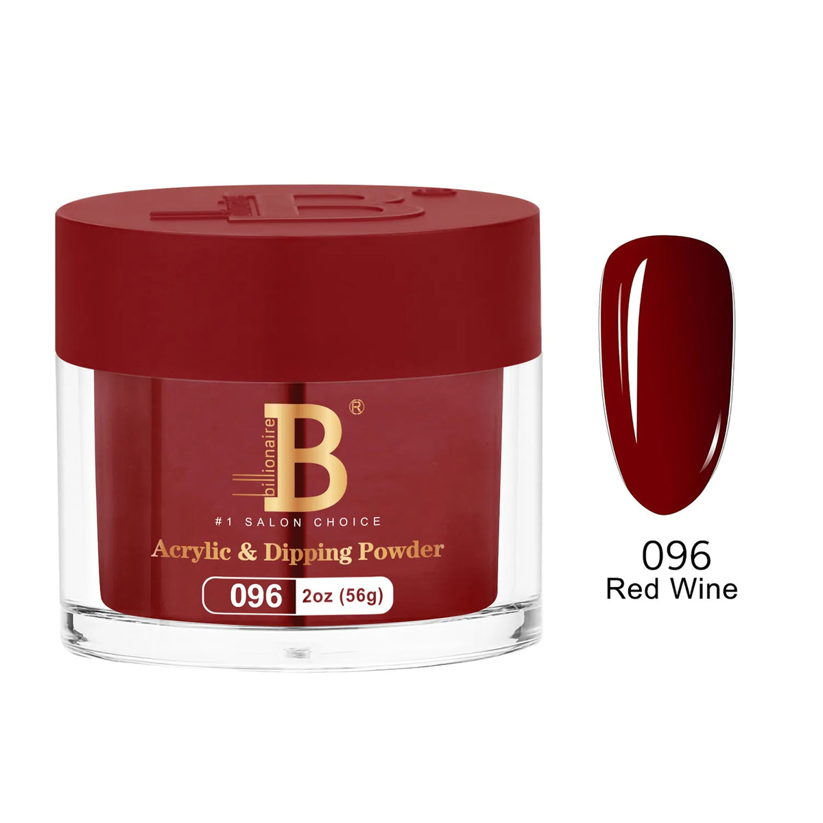 Billionaire Imperial Acrylic & Dipping Powder 096 Red Wine 2 oz jar