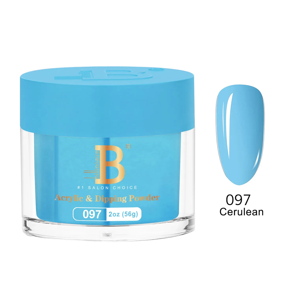 Billionaire Imperial Acrylic & Dipping Powder 097 Cerulean 2 oz jar