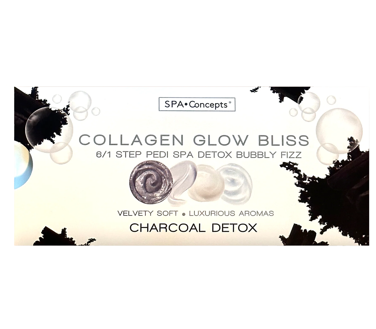 SPA CONCEPT Collagen Bubbly Fizz 6 In 1 - Charcoal Detox Single