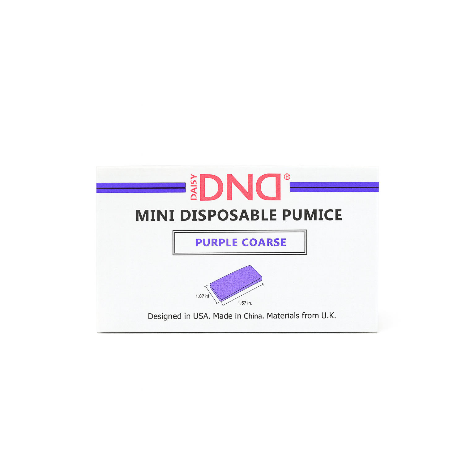 DND Disposable Purple Pumice Mini 400/Box