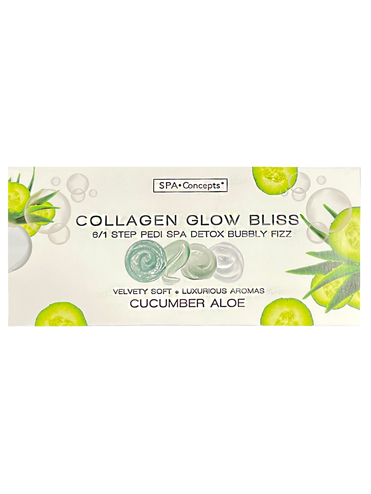 SPA CONCEPT Collagen Bubbly Fizz 6 In 1 - Cucumber Aloe Single