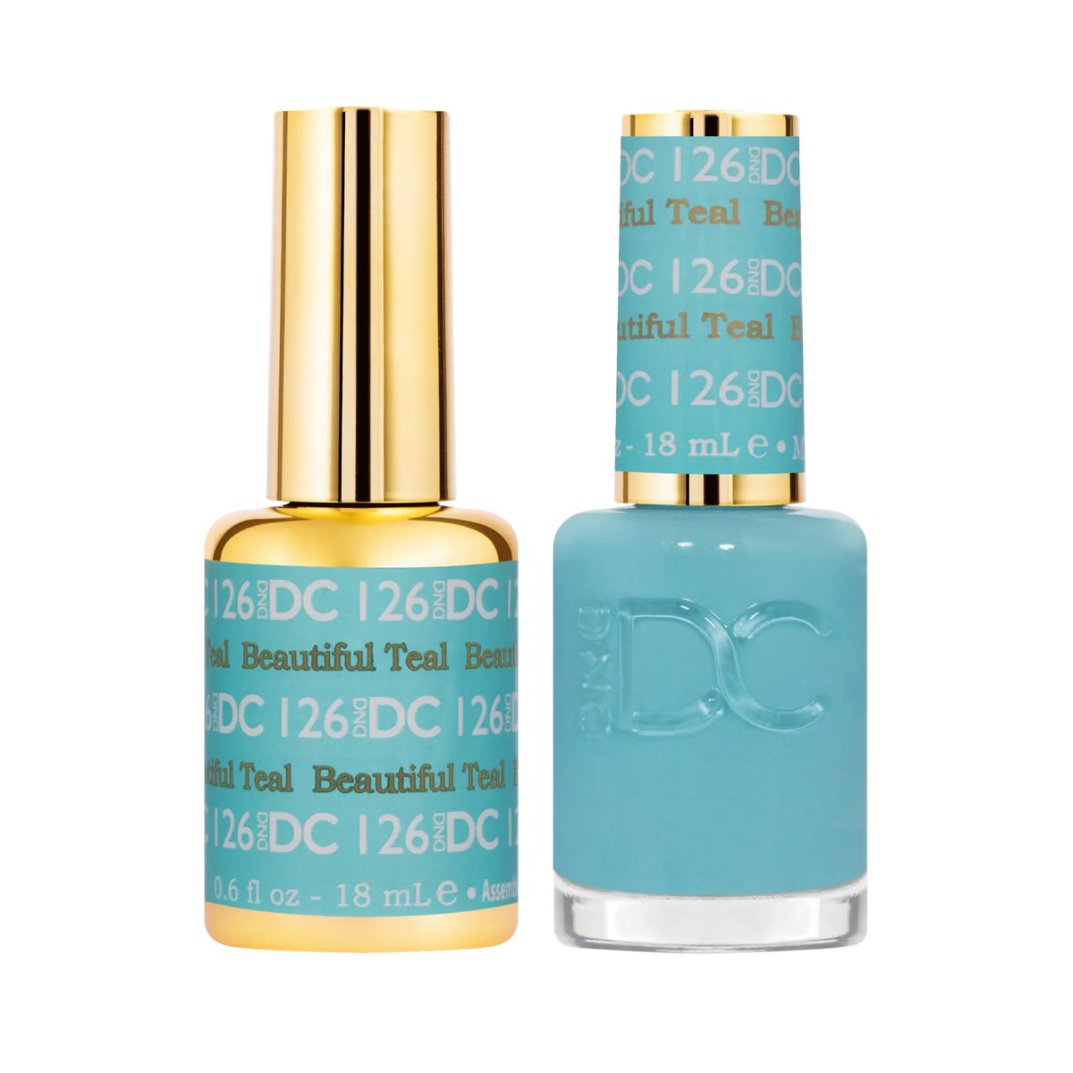 DND DC Dip - 126 Beautiful Teal - 1.6 oz