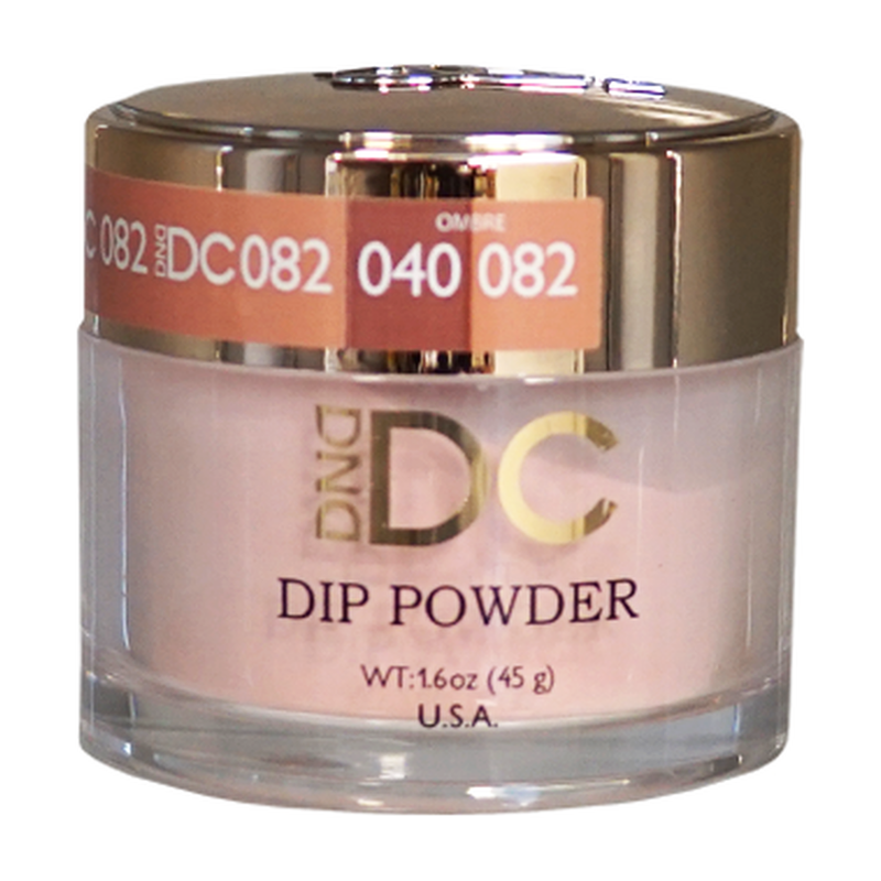 DND DC Dip Powder - 082 Shell Pink - 1.6oz jar
