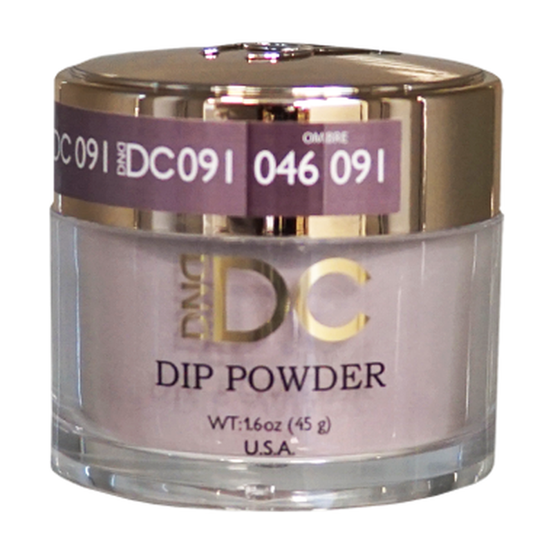 DND DC Dip Powder - 091 Shadow Gray - 1.6oz jar