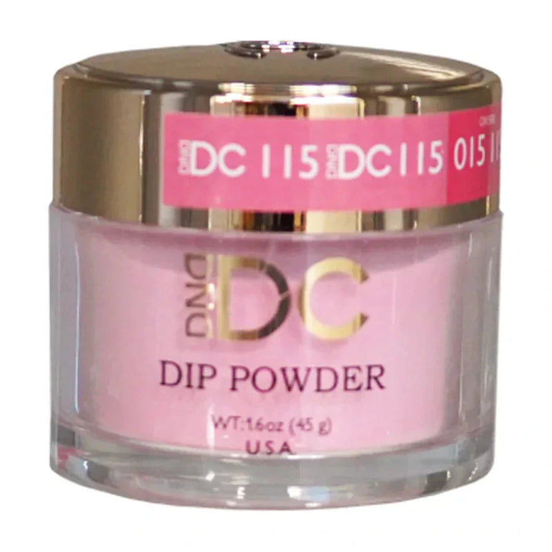 DND DC Dip Powder - 115 Charming Pink - 1.6oz jar