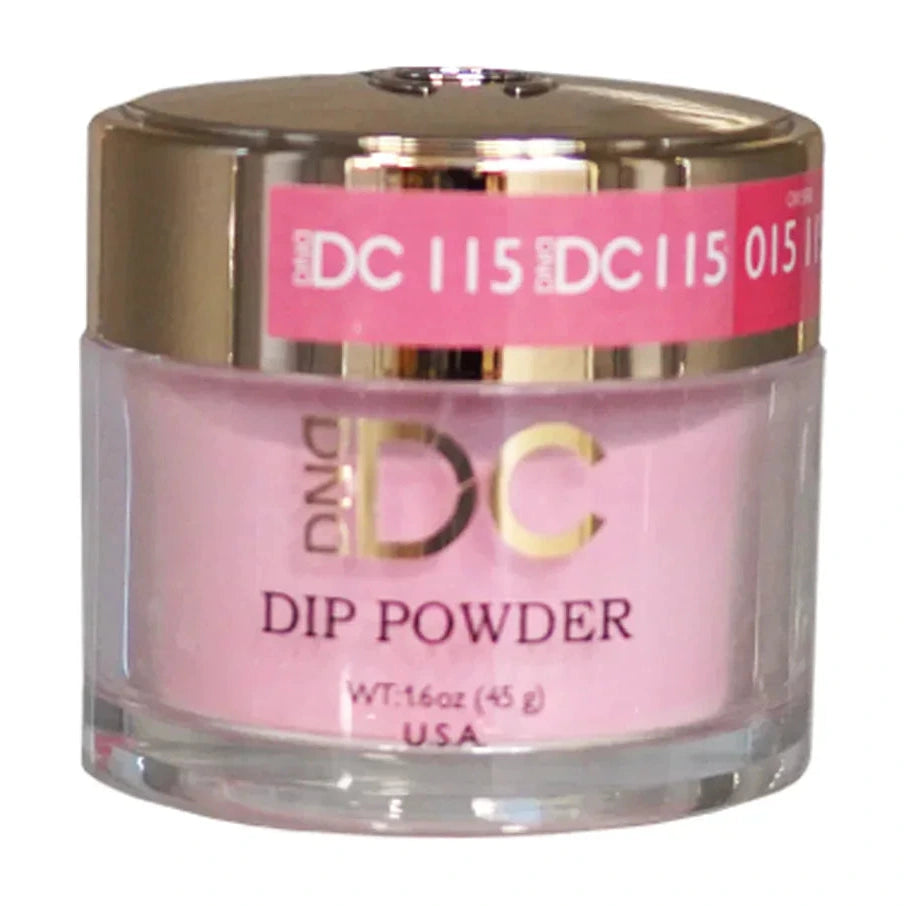 DND DC Dip Powder - 115 Charming Pink - 1.6oz jar