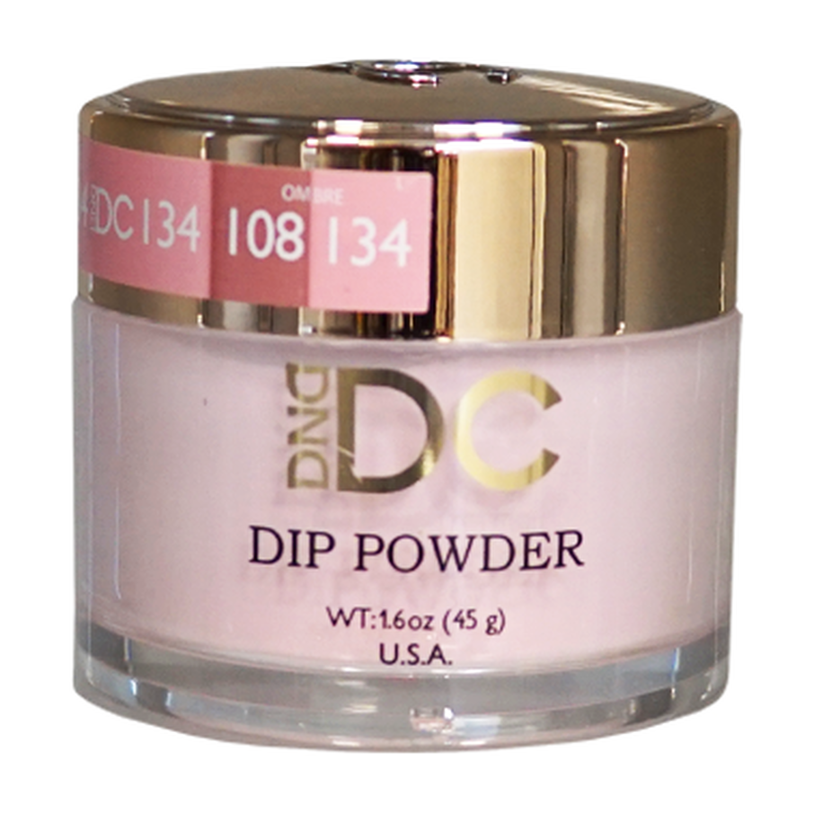 DND DC Dip Powder - 134 Easy Pink - 1.6oz jar