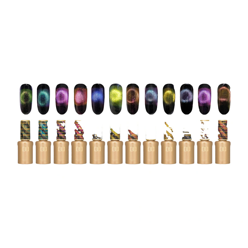 DND Gel - 5D Cat Eye - 12 Colors Collection - Gel Polish