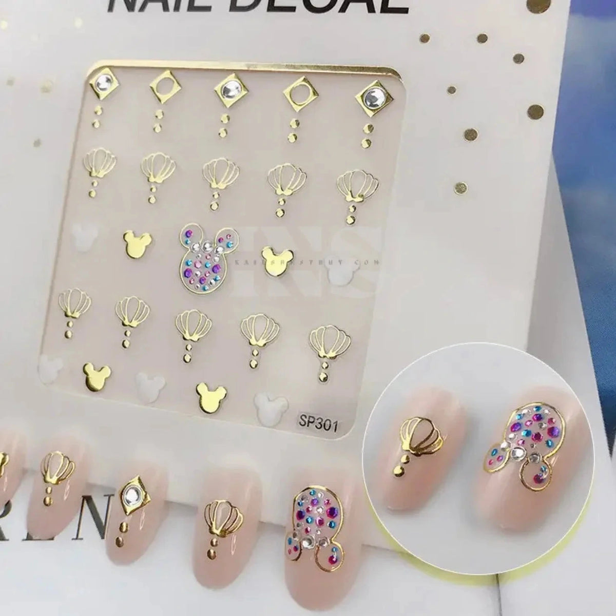 Design Nail Sticker 3D Art - SP301 - Nail Sticker