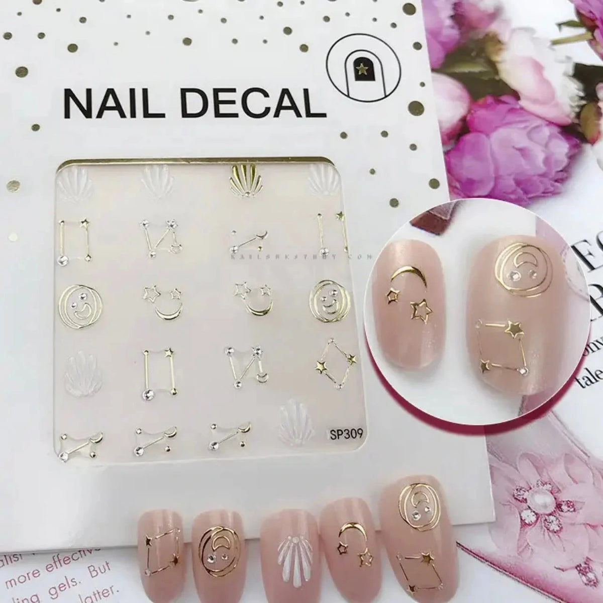 Design Nail Sticker 3D Art - SP309 - Nail Sticker