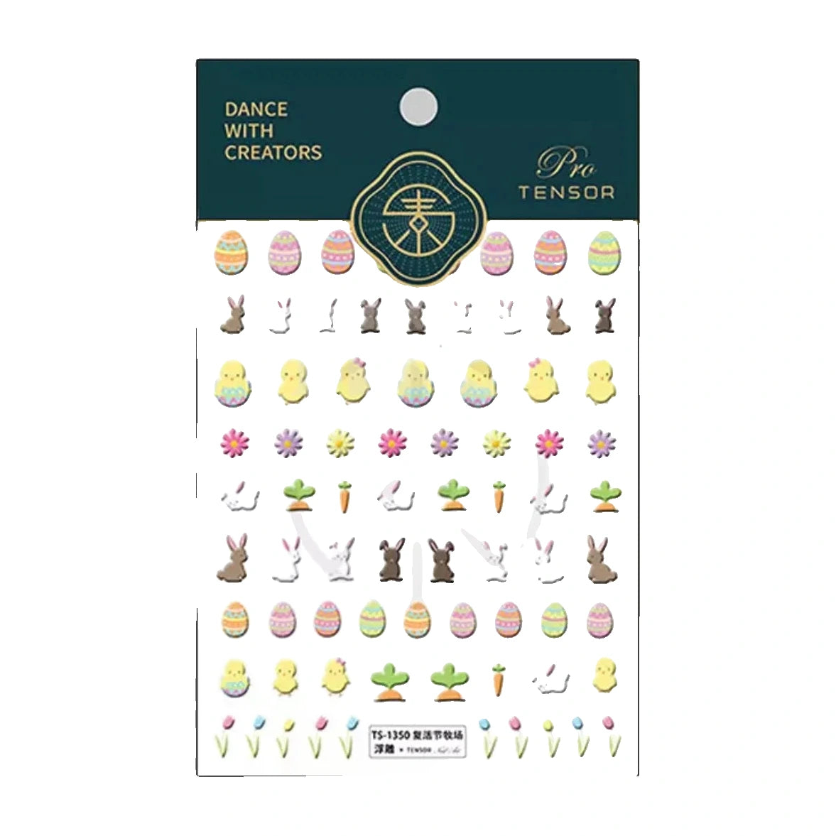 Design Nail Sticker 5D Art - Easter 1350 - Nail Sticker