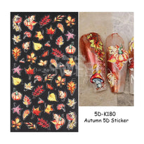Design Nail Sticker 5D Art - Fall K180 - Nail Sticker