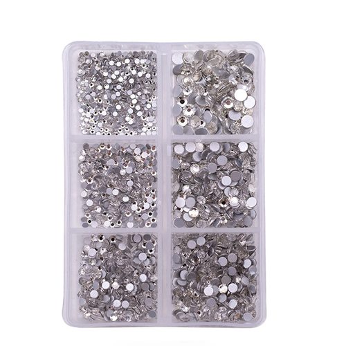 Diamond Rhinestone CLEAR 6 sizes (900pcs)