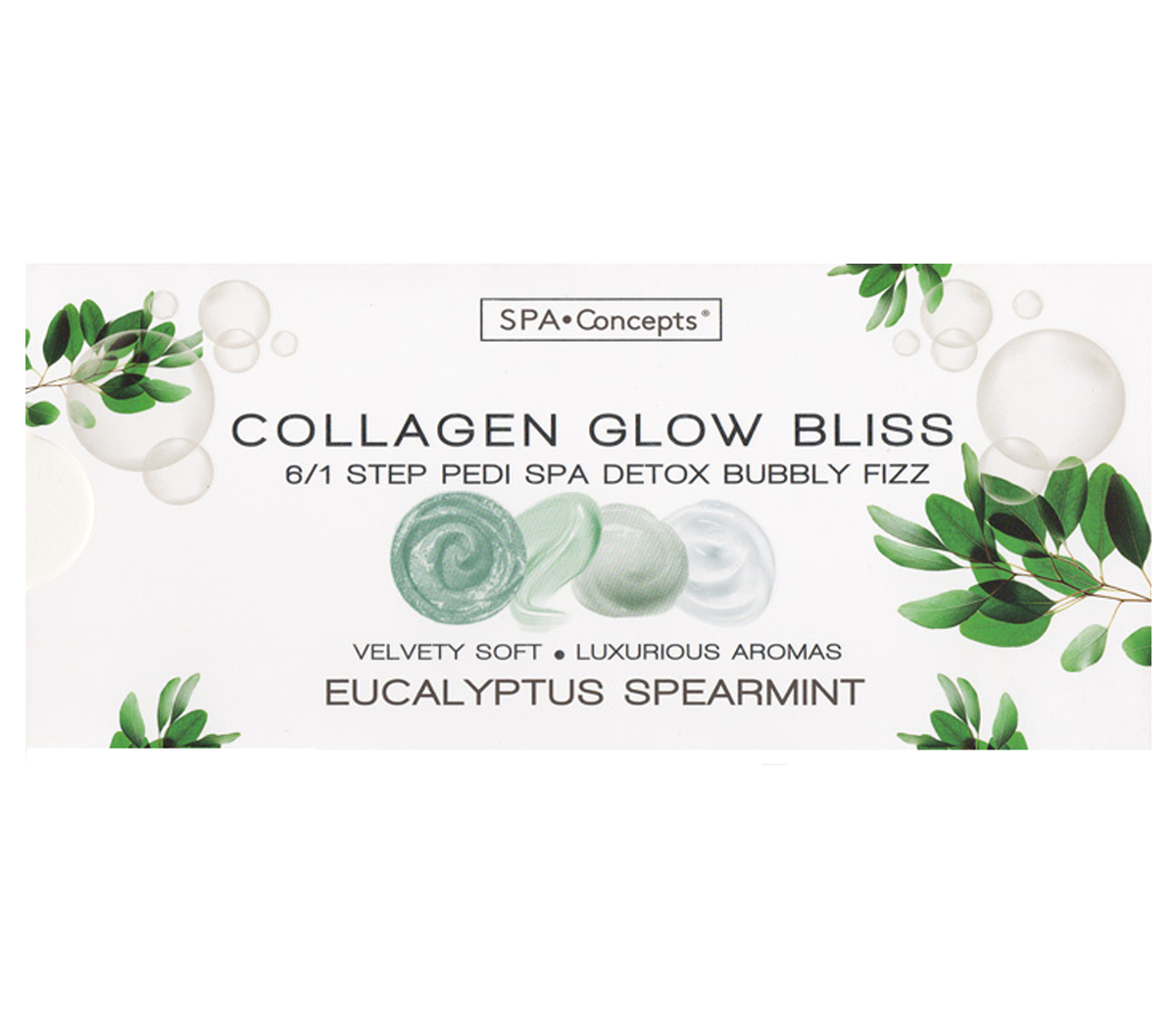 SPA CONCEPT Collagen Bubbly Fizz 6 In 1 - Eucalyptus Spearmint Single