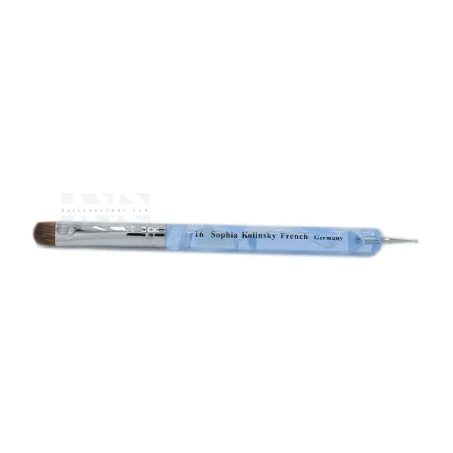 French Blue Marble #16 - Nail Art Brush