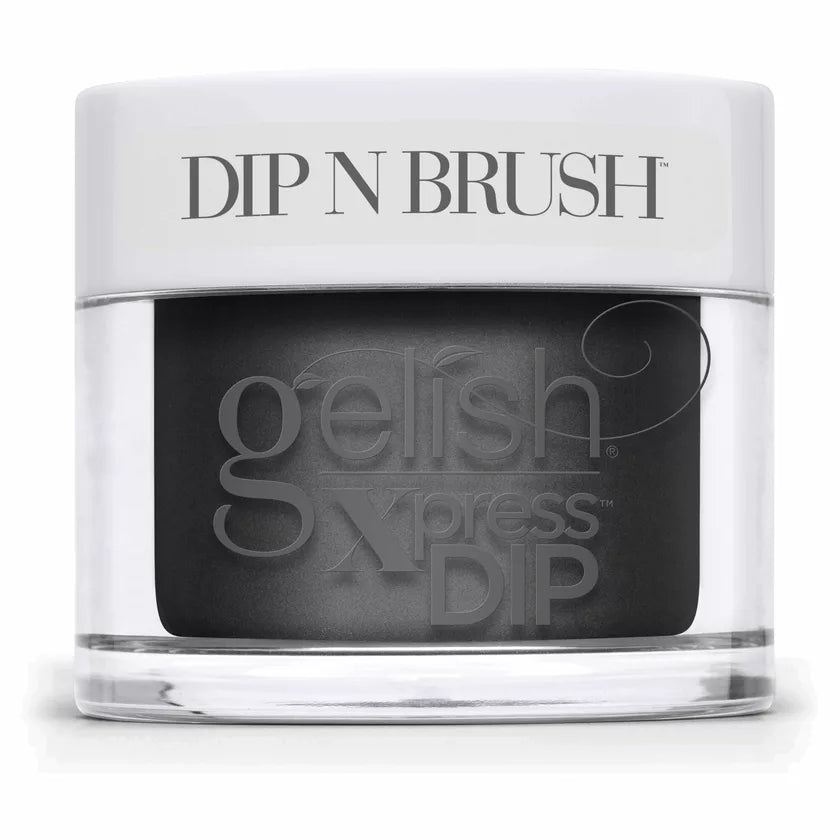 GELISH Dip & Brush - 830 Black Shadow - 1.5oz