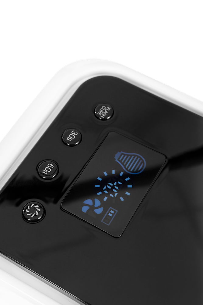 PLA Hybrid LED Gel Nail Lamp with Cooling Fan - control buttons