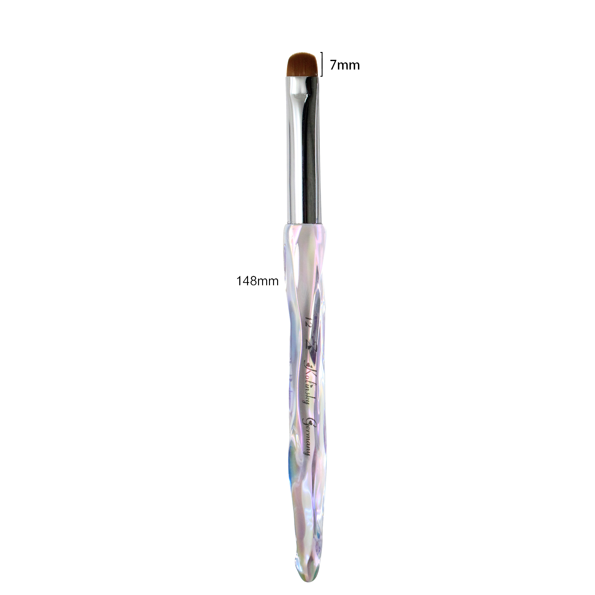 JKIO French Z Brushes - Crystal Handle - Size 12