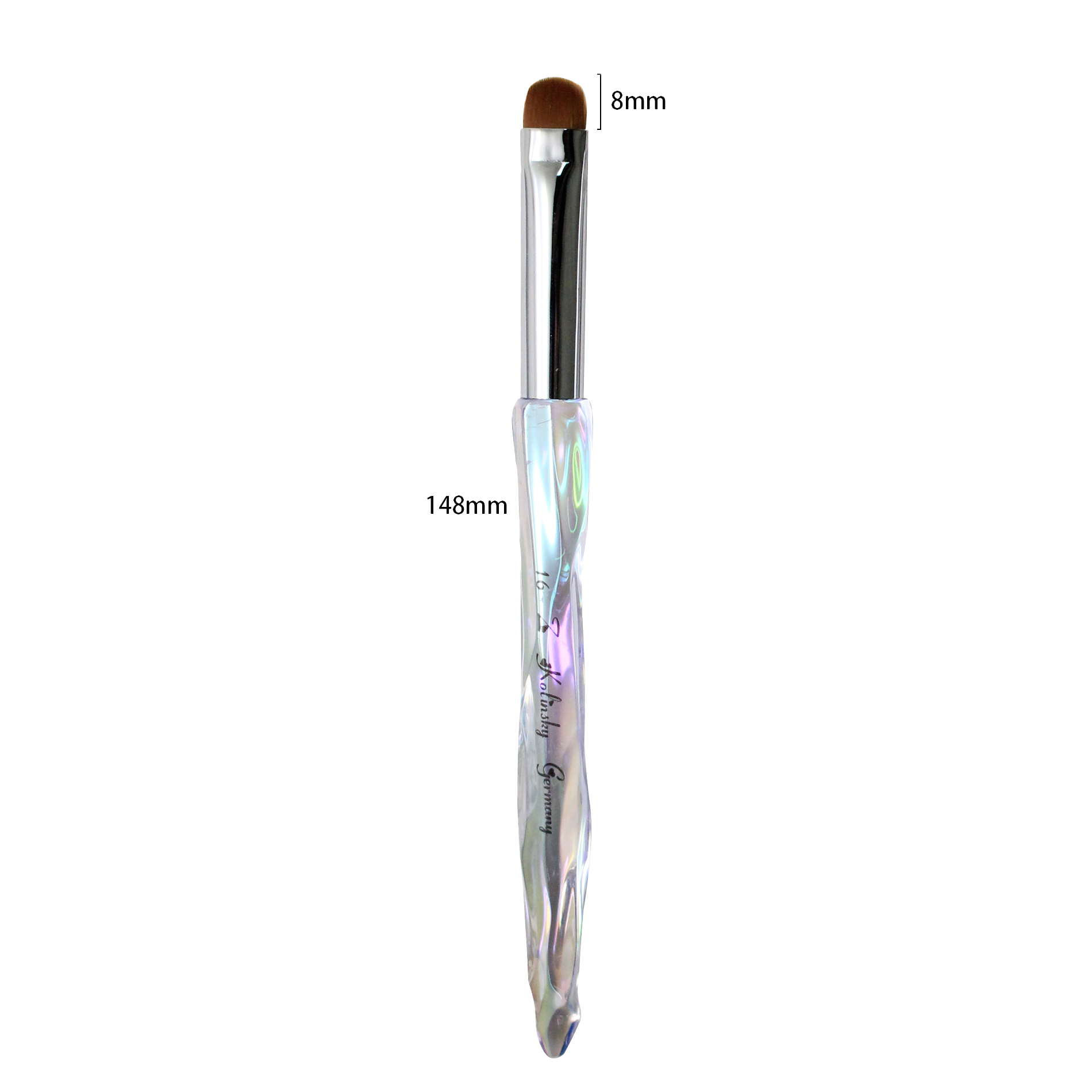 JKIO French Z Brushes - Crystal Handle - Size 16