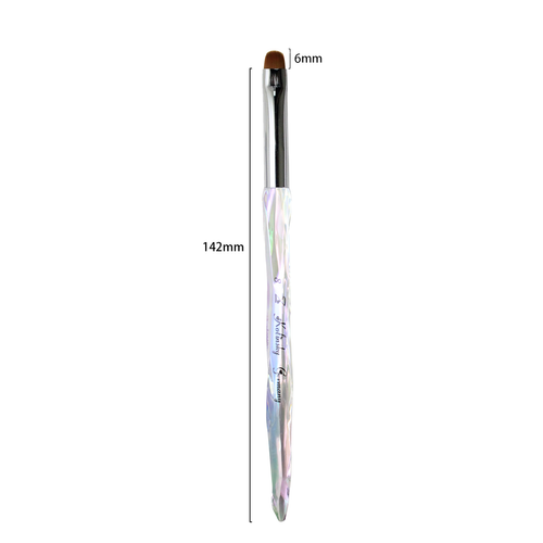 JKIO French Z Brushes - Crystal Handle - Size 8
