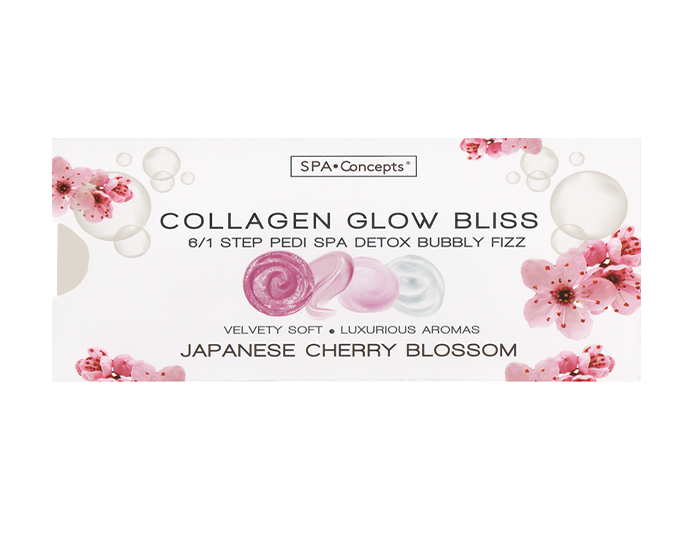 SPA CONCEPT Collagen Bubbly Fizz 6 In 1 - Cherry Blossom Single