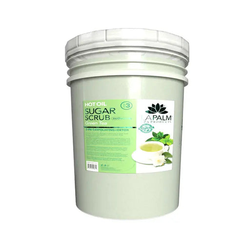 LA PALM Oil Sugar Scrub Green Tea Bucket - Spa Treatment