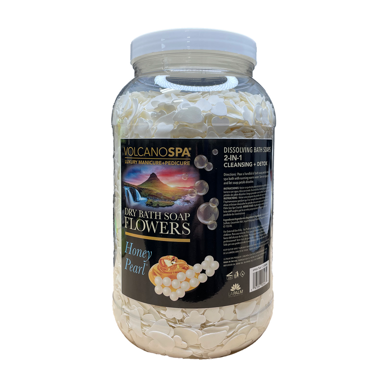 La palm dry bath soap flowers gallon single - honey pearl