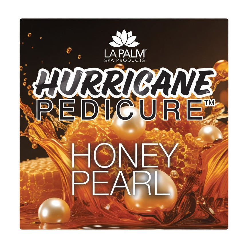 La palm hurricane 5 step pedicure honey pearl - single