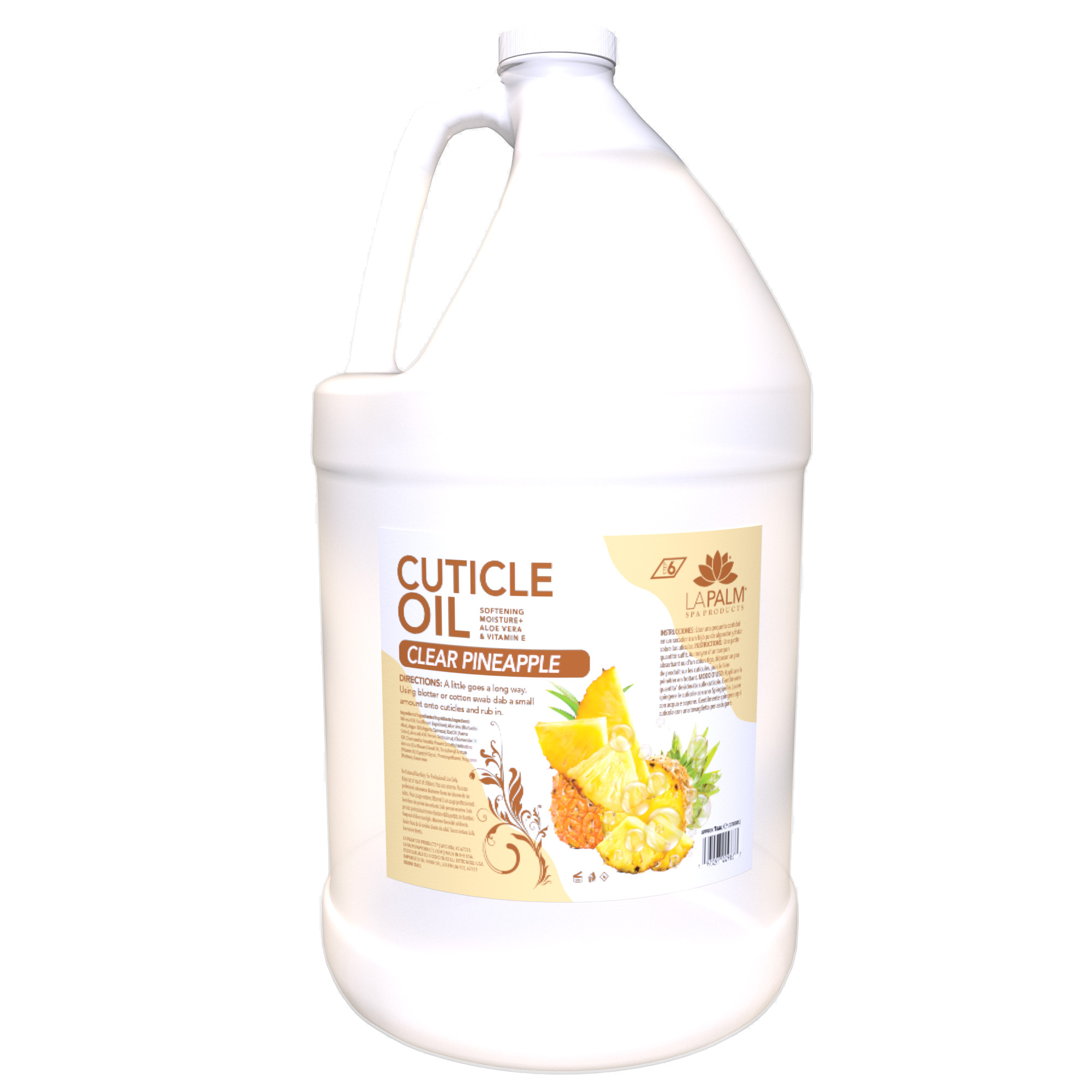 LA PALM Cuticle Oil Pineapple CLEAR Gallon