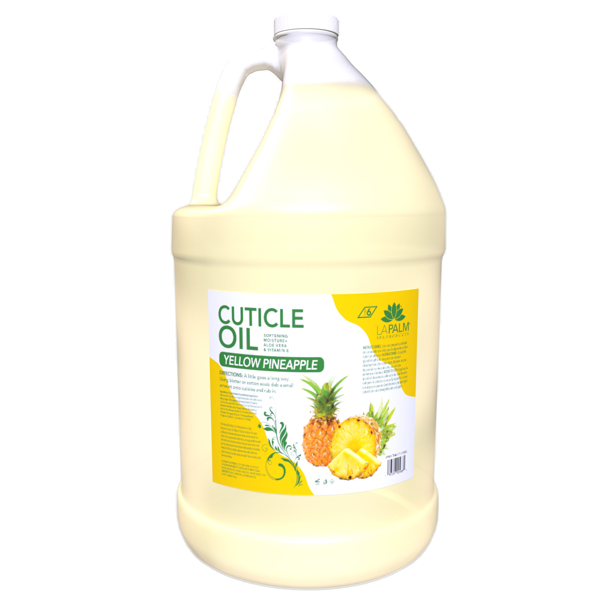 LA PALM Cuticle Oil Pineapple Yellow Gallon