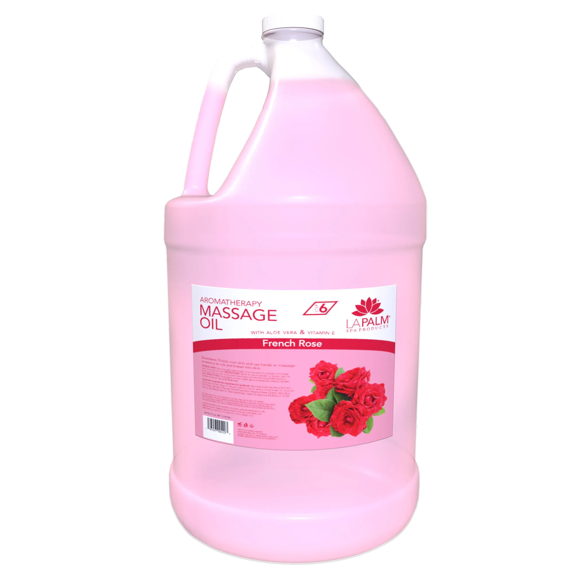 LA PALM Massage Oil Mid Summer Rose Gallon 4/Box