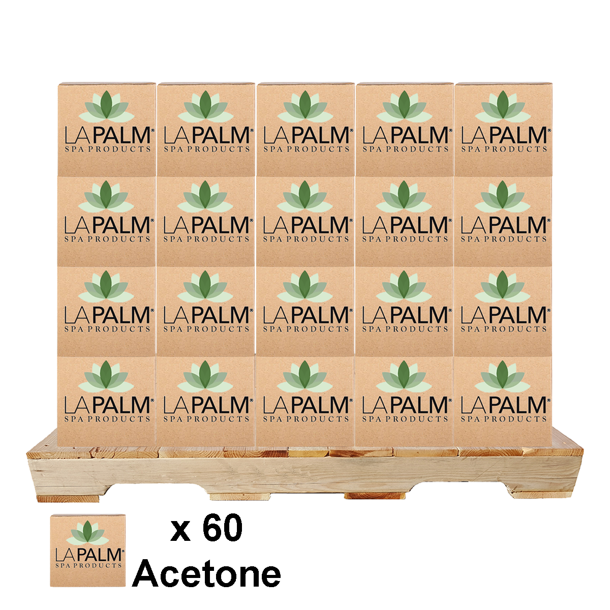 LA PALM Acetone 4/Box - 60/Box per PALLET (W1)