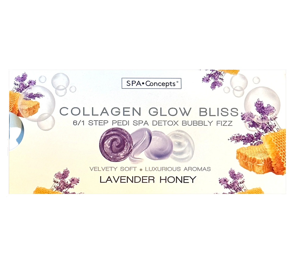 SPA CONCEPT Collagen Bubbly Fizz 6 In 1 - Lavender Honey single