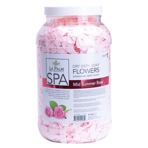 LA PALM Dry Bath Soap Flowers Gallon - Rose